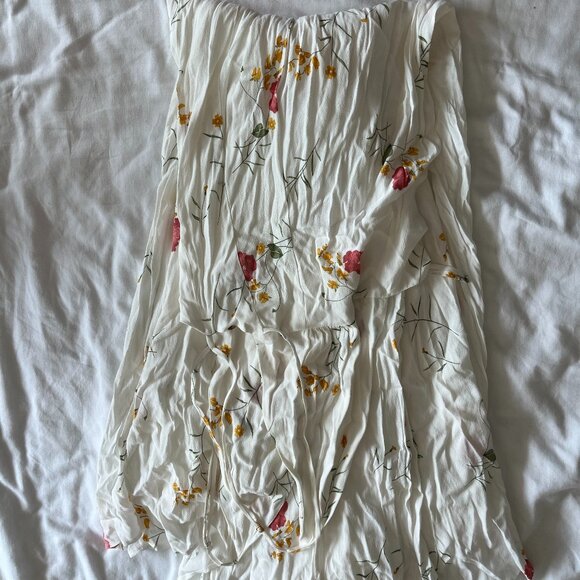 Capulet Maxine Ivory Floral Print Wrap Dress (size M) - Picture 3 of 6